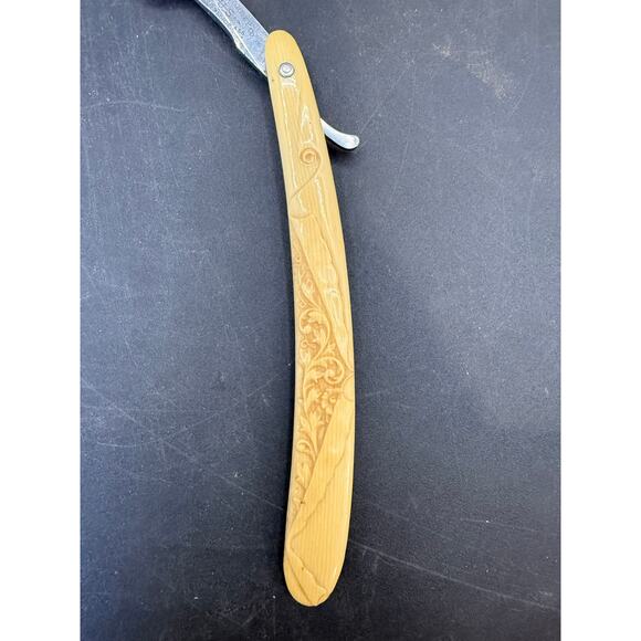 JR Torrey US Extra Hollow Ground Straight Razor, Etch Face/Dec Handle - Picture 7 of 10